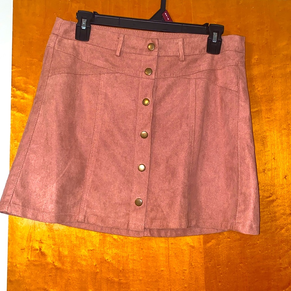 Pink felt boutique skirt